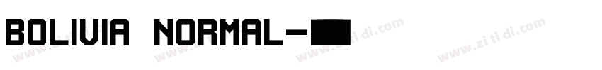 Bolivia Normal字体转换 Bolivia Normal字体转换